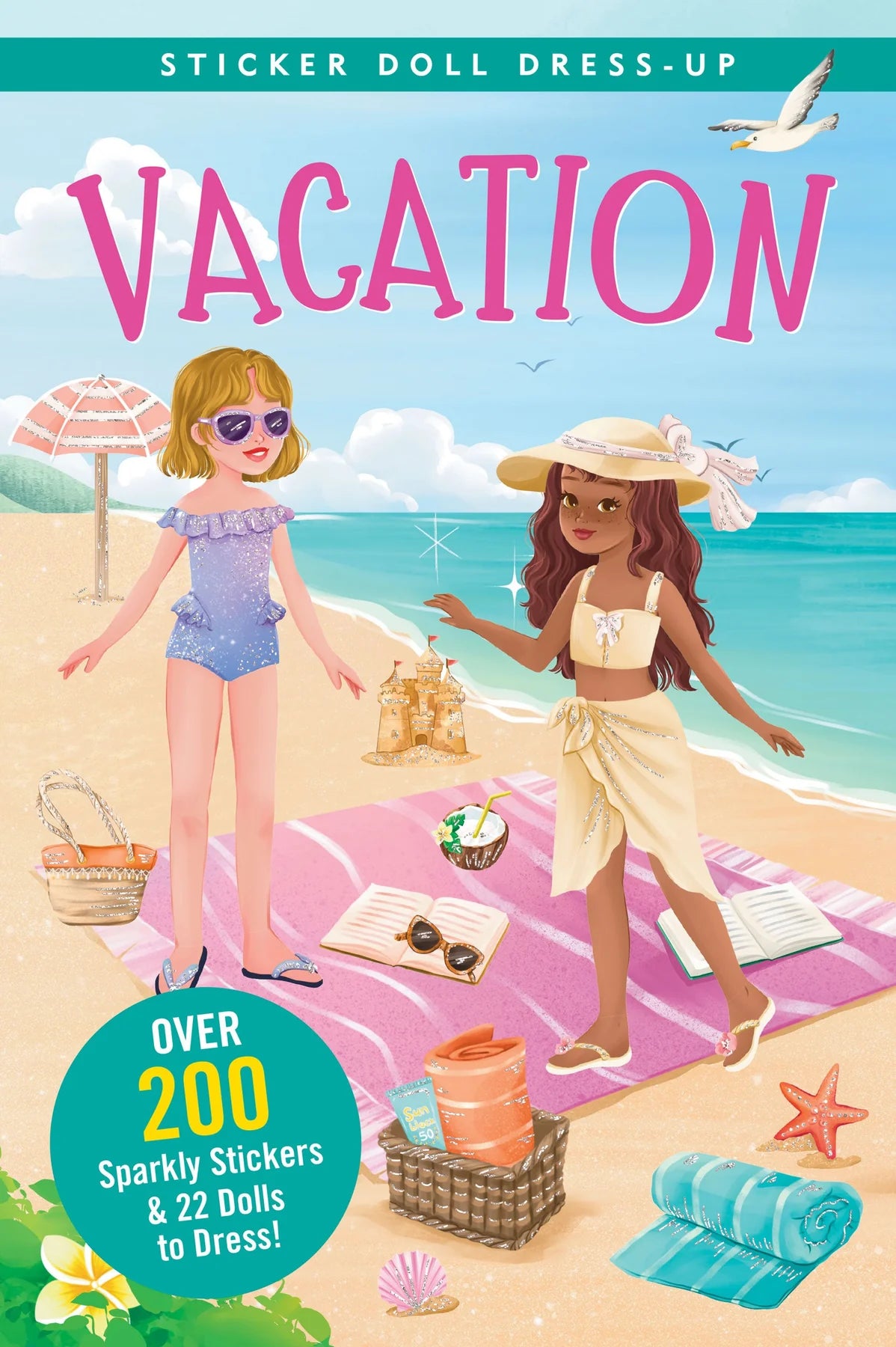 Vacation Sticker Doll Dress Up Book