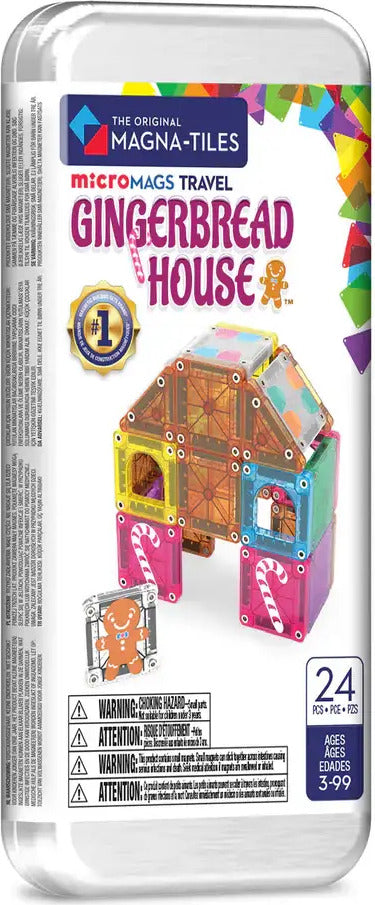 microMAGS Gingerbread House 24-Piece Travel Set