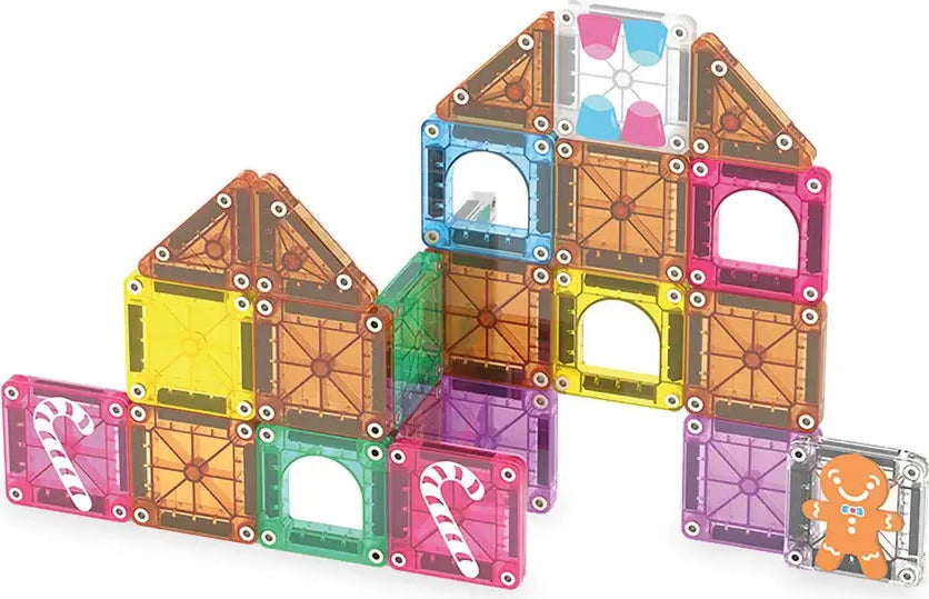 microMAGS Gingerbread House 24-Piece Travel Set