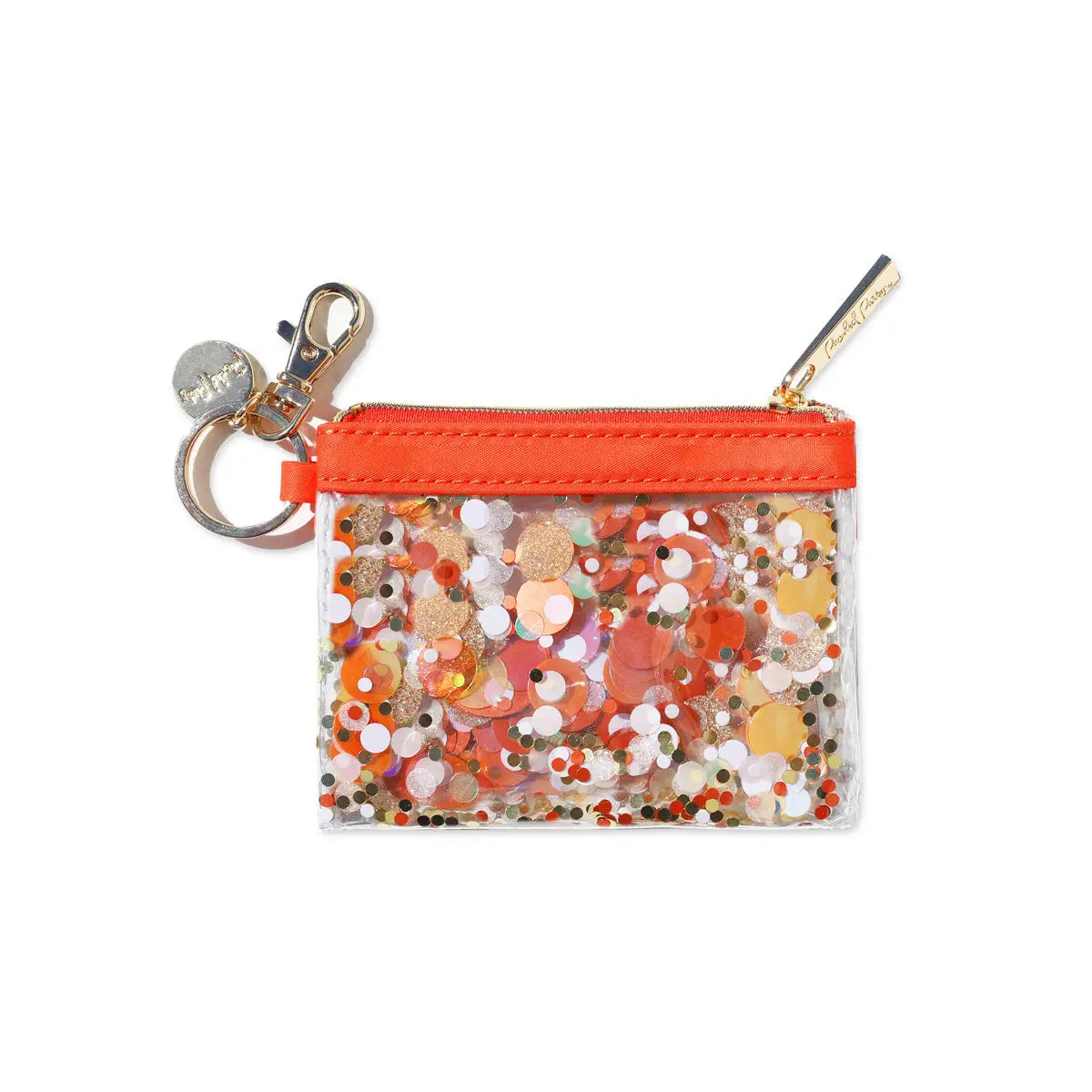 Keychain Wallet - Orange Burst