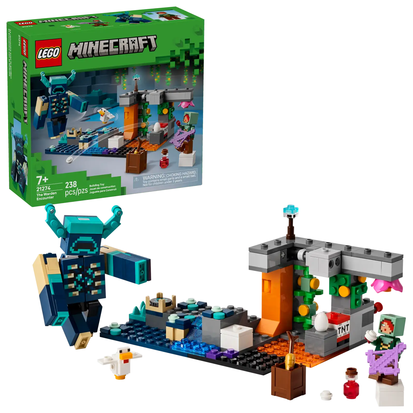 Lego Minecraft: The Warden Encounter