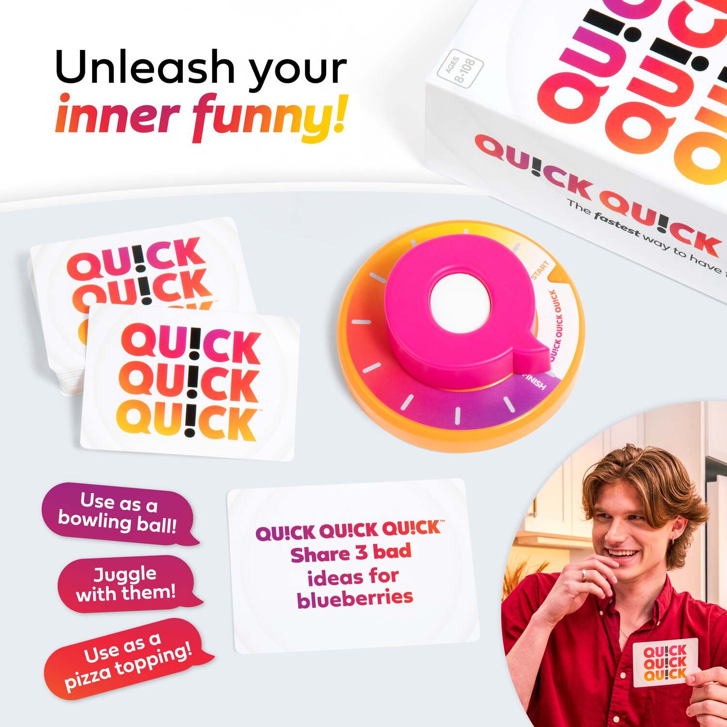 QU!CK QU!CK QU!CK, Unleash Your Inner Funny With The Ultimate Party Games