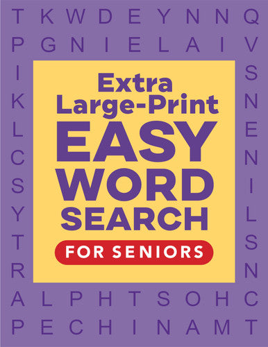 Extra Large Print Word Search for Seniors