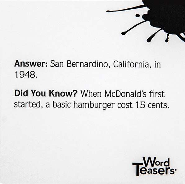 WordTeasers: American Trivia