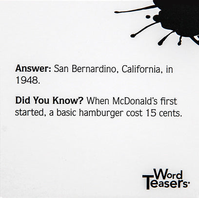 WordTeasers: American Trivia