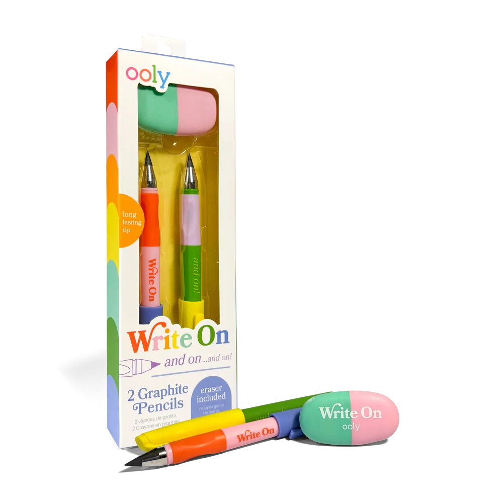 Write On Graphite Pencils & Eraser