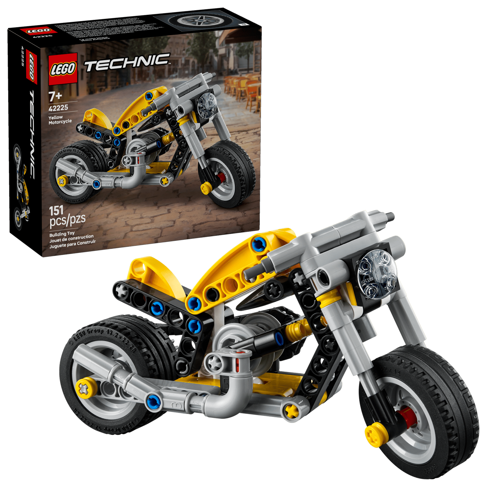 Lego Technic Yellow Motorcycle