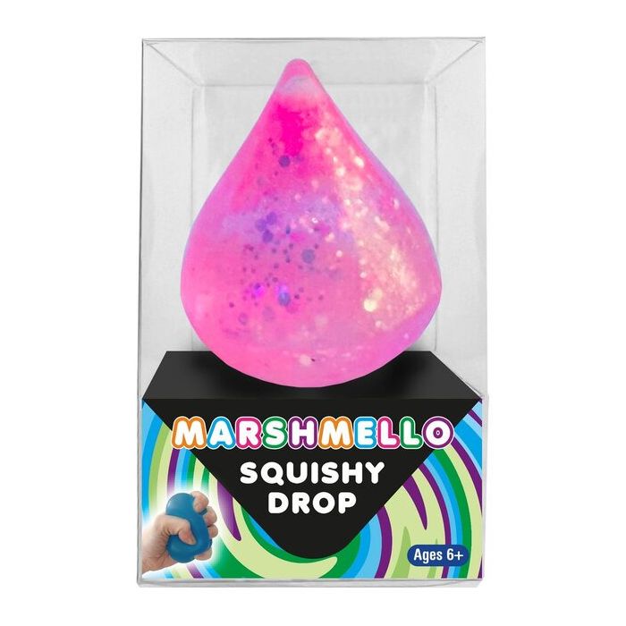 Marshmello Sparkle Squishy Drop