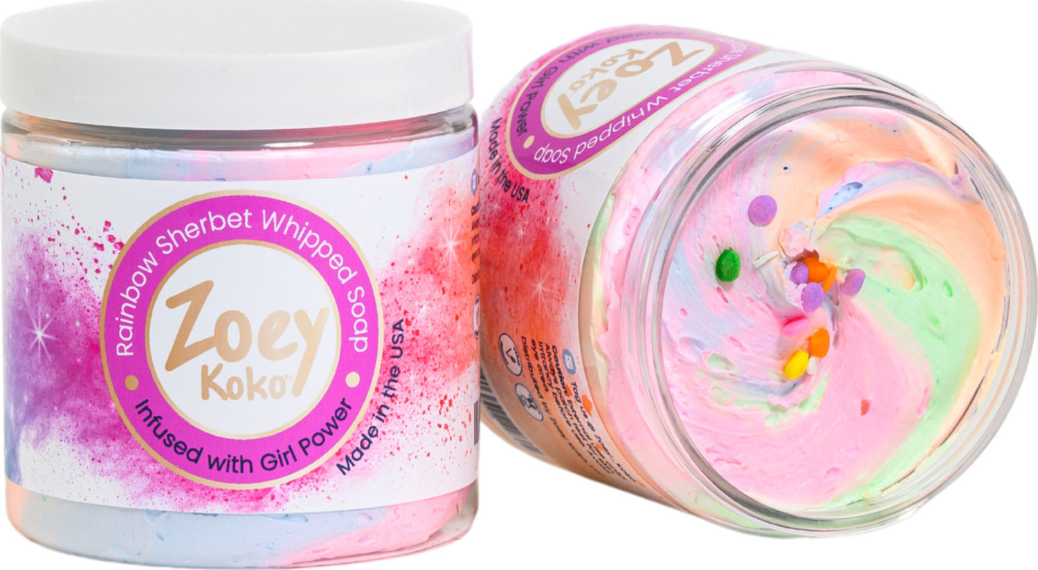 Rainbow Sherbet Whipped Soap (4 Oz)