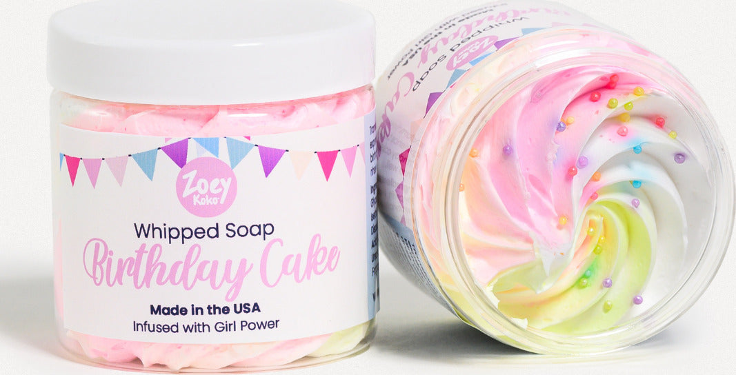 Birthday Cake Whipped Soap (4 oz)