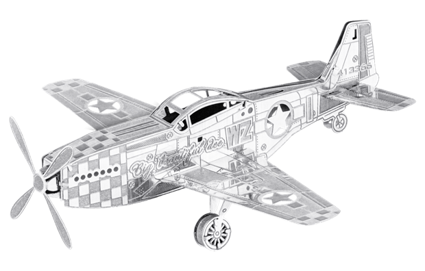 Mustang P-51  Metal Earth