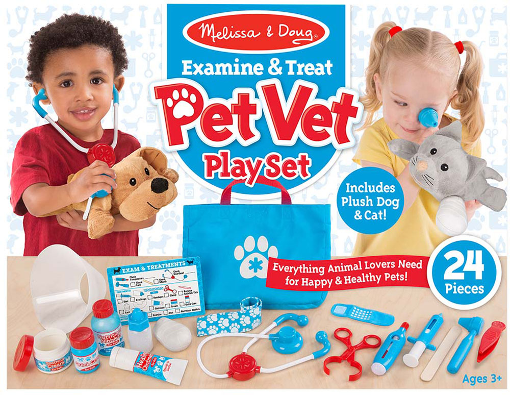 Melissa & Doug Examine & Treat Pet Vet Play Set