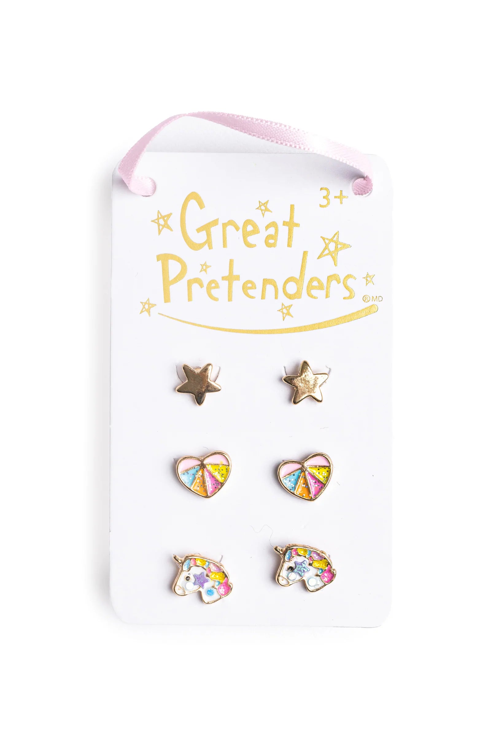 Boutique Cheerful Studded Earrings, 3 Set