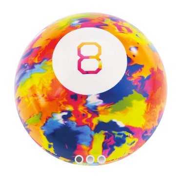 World's Smallest Tie Dye Magic 8 Ball