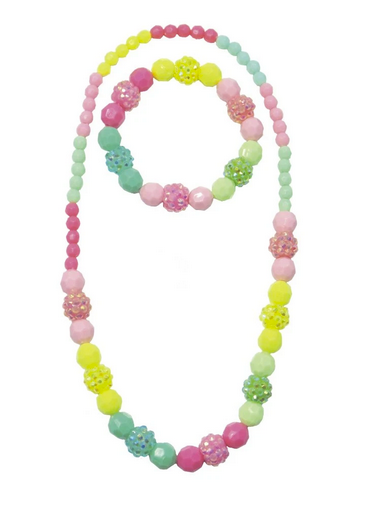 Vividly Vibrant Neclace and Bracelet Set