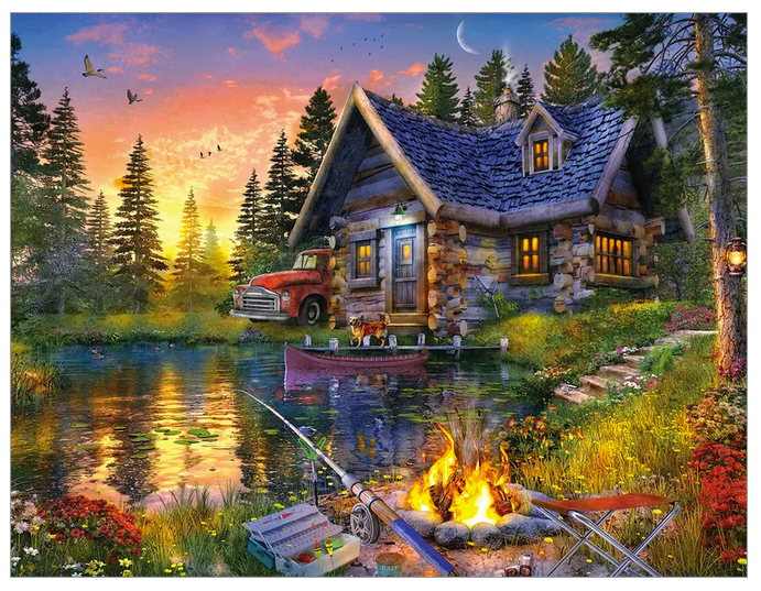 Sun Kissed Cabin 500 Pc Puzzle