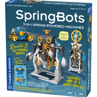 SpringBots: 3-in-1 Spring-Powered Machines