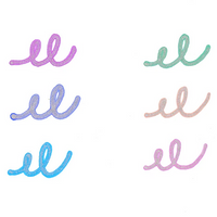 Silver Lining Colorful Outlines Markers, Set of 6