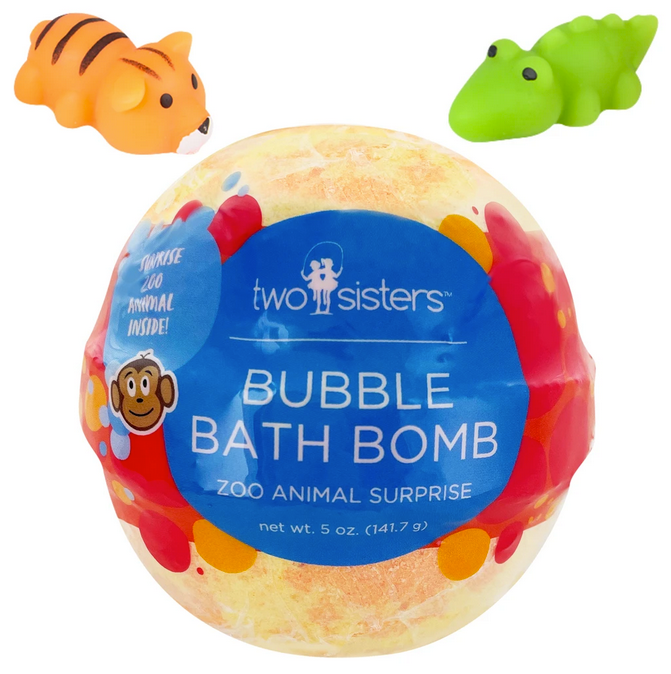 Zoo Animal Squishy Surprise Bubble Bath Bomb