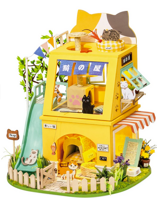 Diy Miniature House Kit: Cat House