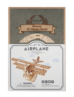 3D Airplane Wooden Puzzle
