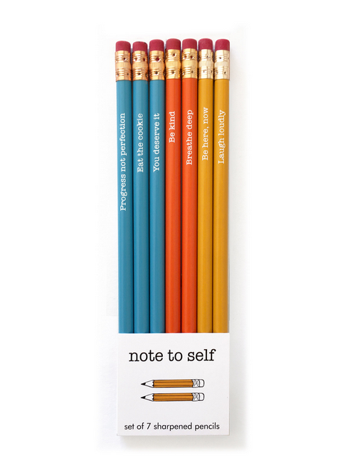 Note to Self Pencil Set