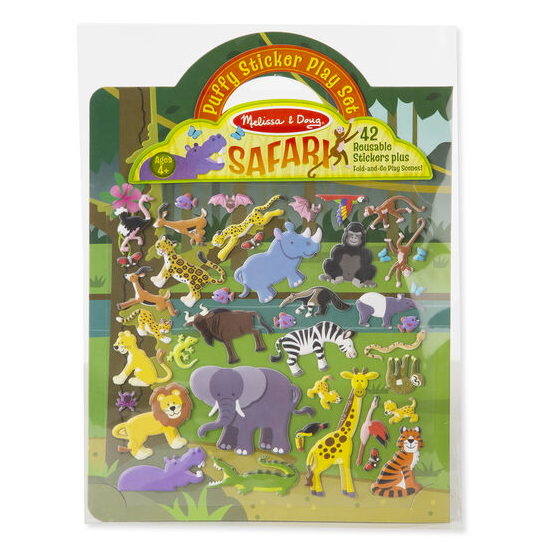 Puffy Sticker Play Set - Safari