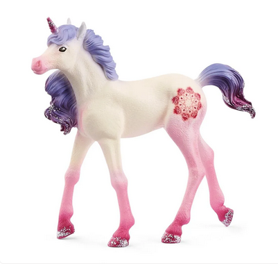 Mandala Unicorn Foal Figure