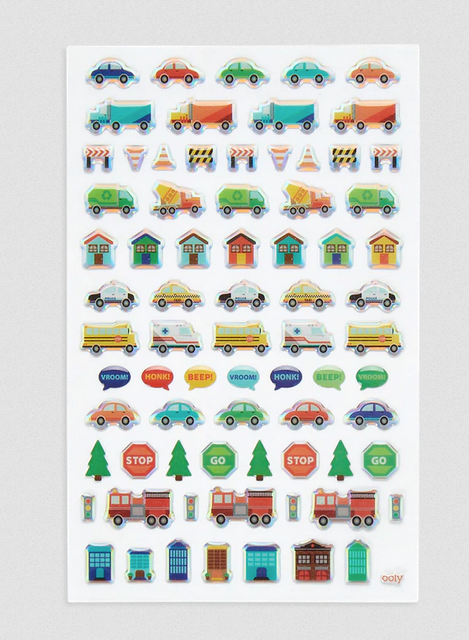 Itsy Bitsy Vehicles Stickers