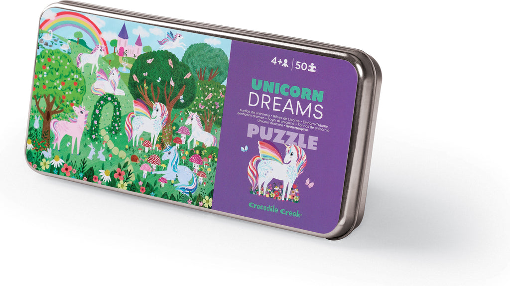 50-pc Tin Puzzle - Unicorn Dreams 