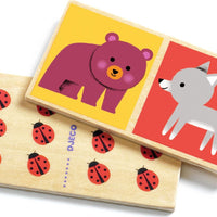 DJECO Early Learning Domino Wood