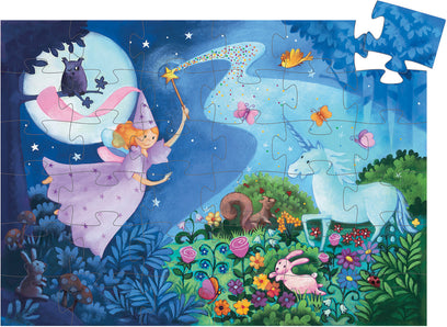 Silhouette Puzzles The Fairy And The Unicorn - 36pcs