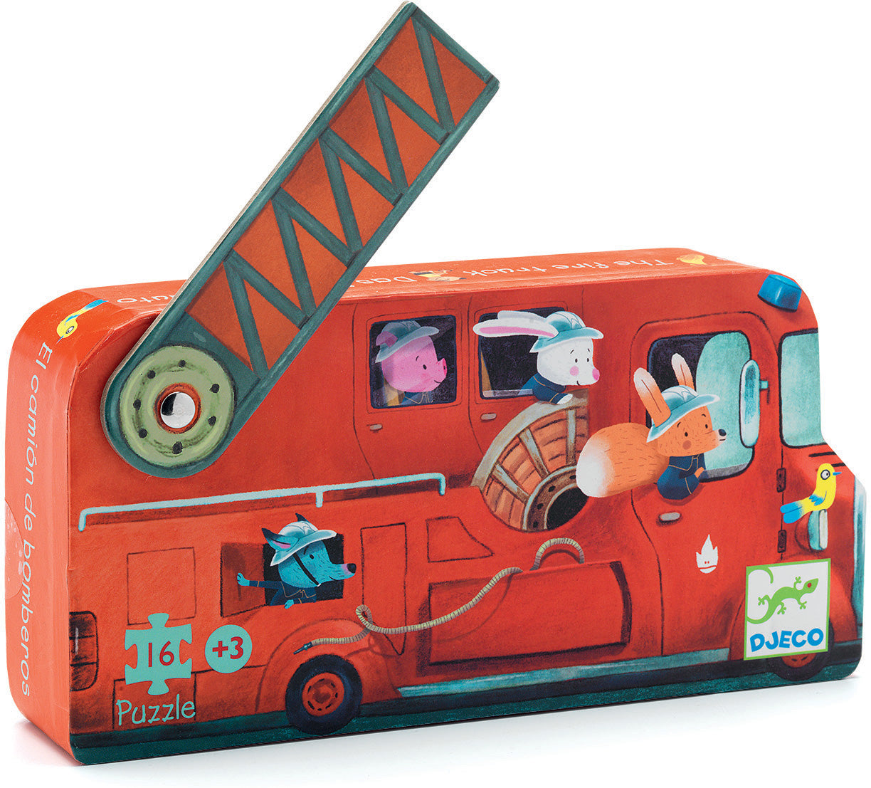 Silhouette Puzzles The Fire Truck - 16pcs