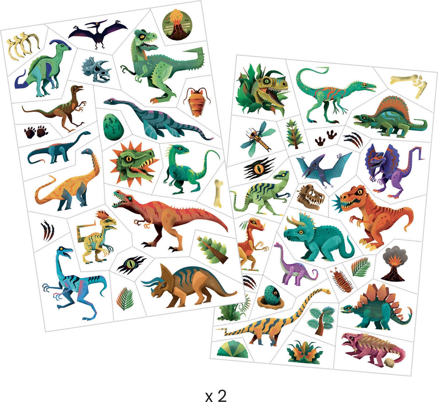 Dino Club Temporary Tattoos