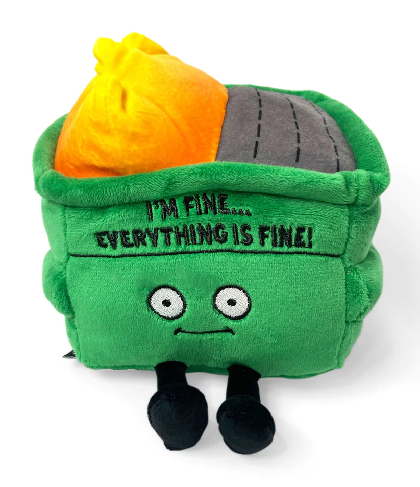 I'm Fine...Everything's Fine Dumpster Fire Plush