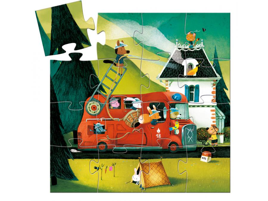 Fire Truck 16 Pc Puzzle
