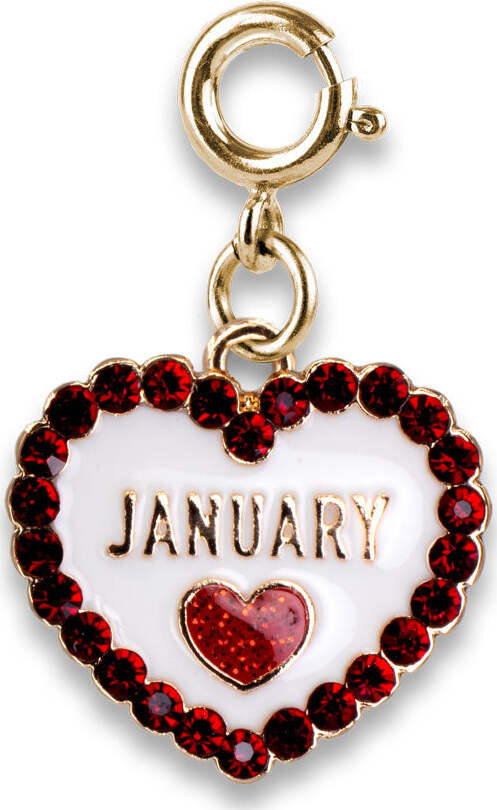 Gold January Birthstone Charm