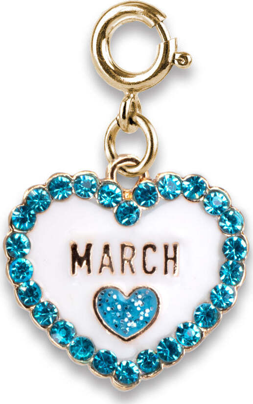 Gold March Birthstone Charm