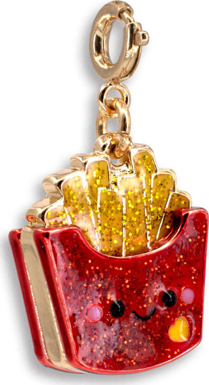 Gold Glitter French Fries Charm