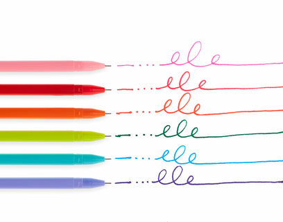 Fine Line Gel Pens (set Of 6)