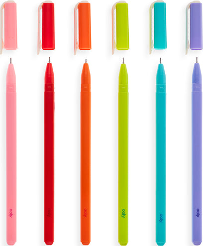 Fine Line Gel Pens (set Of 6)