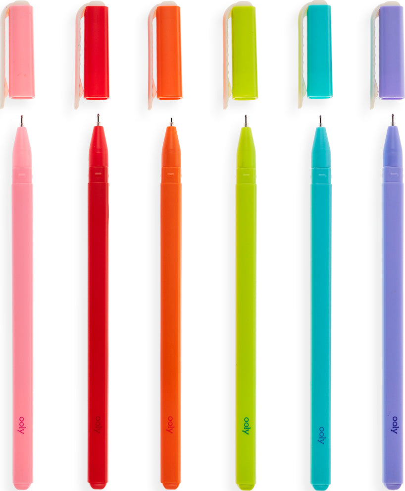 Fine Line Gel Pens (set Of 6)