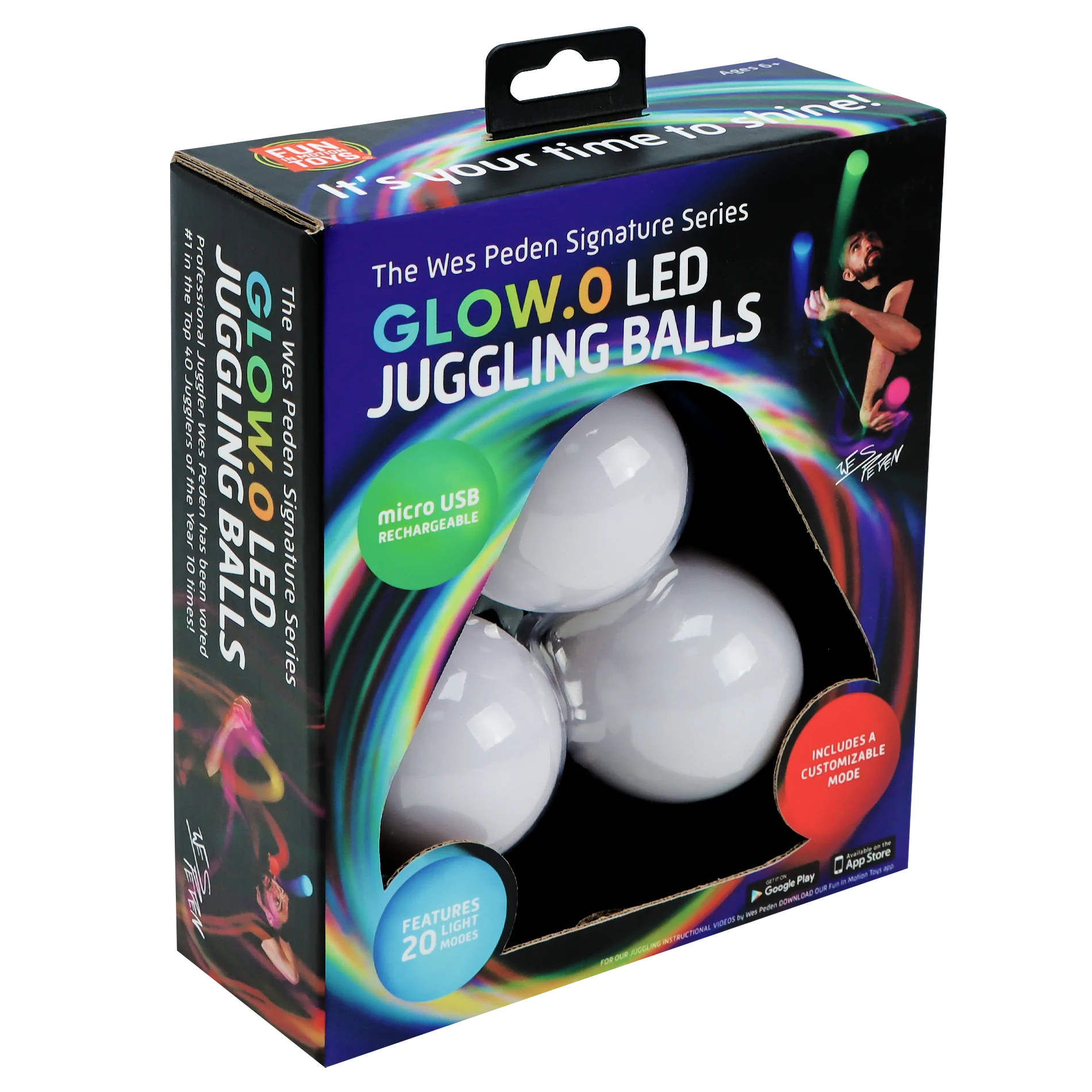 Wes Peden Light Up Juggling Balls