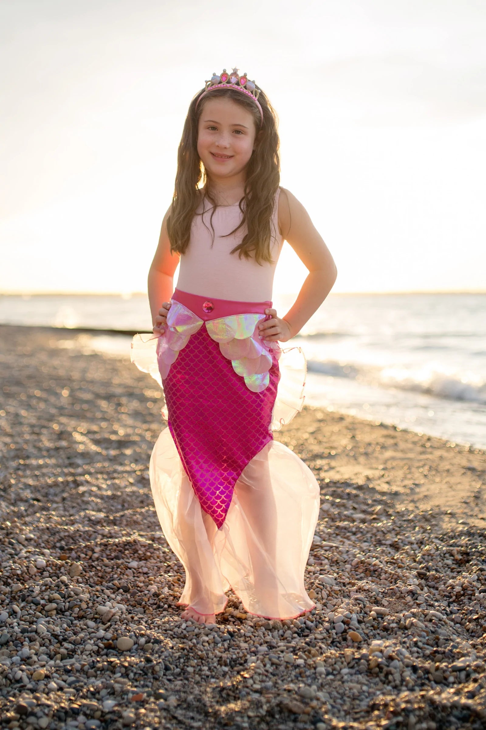 Mermaid Glimmer Skirt with Tiara