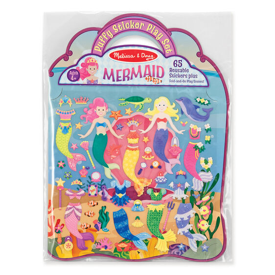 Puffy Stickers Play Set: Mermaid