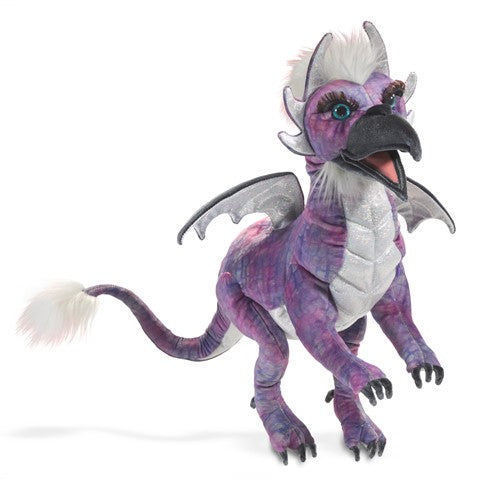 Beaked Purple Dragon Puppet