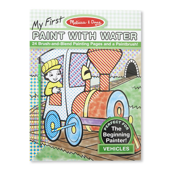 My First Paint With Water: Vehicles