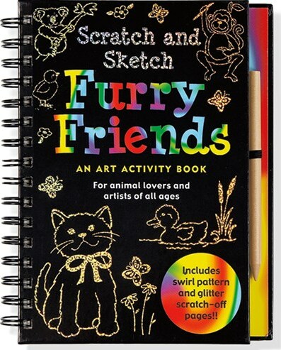 Furry Friends: An Art Activity Book for Animal Lovers and Artists of All Ages [With Wooden Stylus for Drawing]