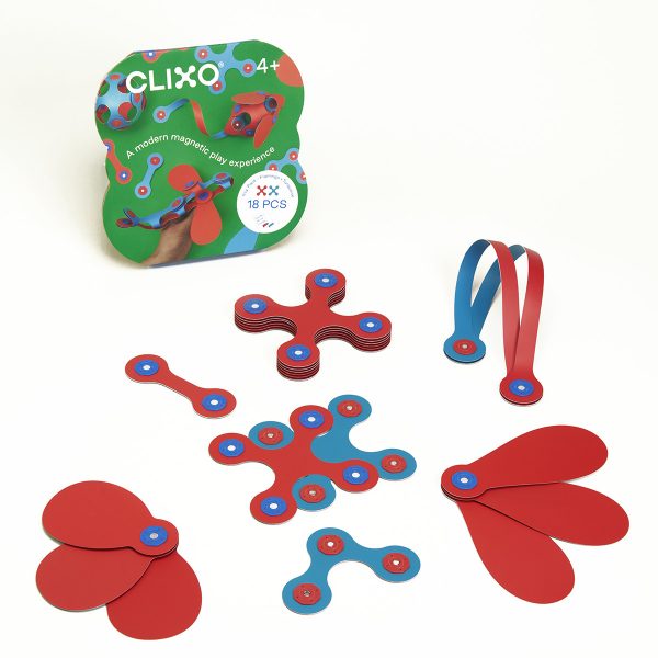 Clixo Itsy Flamingo and Turqoise 18 Pc Set