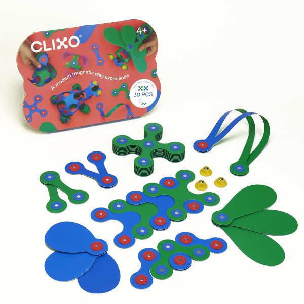 Clixo Crew Blue and Green 28 Pc Set